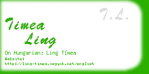 timea ling business card